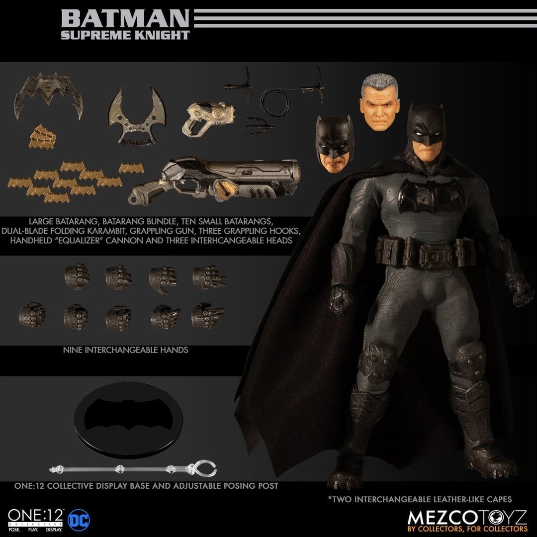Mezco Toys Mezco One 12 DC Batman Supreme Knight Action Figure 1 Mezco Toys Mezco One 12 DC Batman Supreme Knight Action Figure