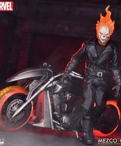 **Pre Order**Mezco One 12 Marvel Ghost Rider & Hell Cycle Set Action Figure