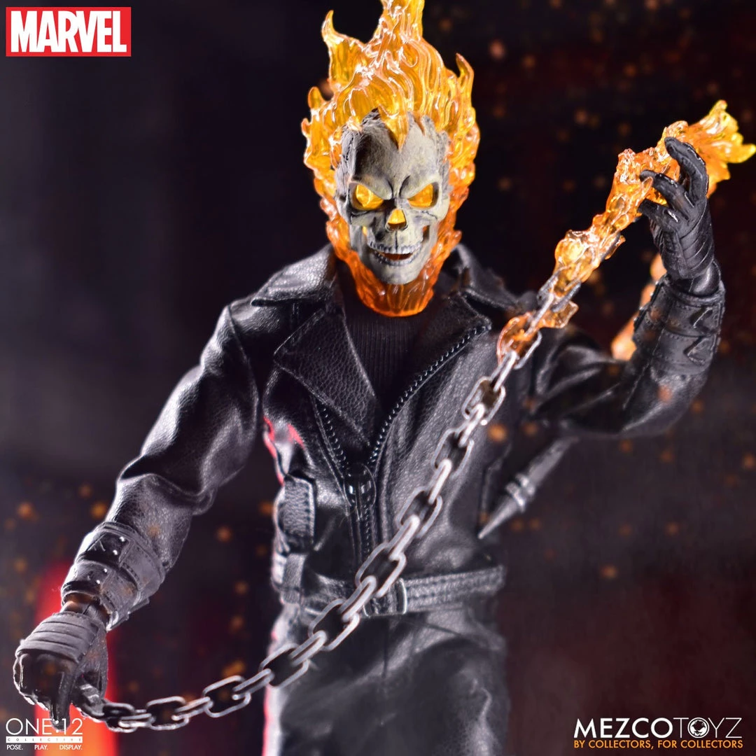 **Pre Order**Mezco One 12 Marvel Ghost Rider & Hell Cycle Set Action Figure 3 **Pre Order**Mezco One 12 Marvel Ghost Rider & Hell Cycle Set Action Figure