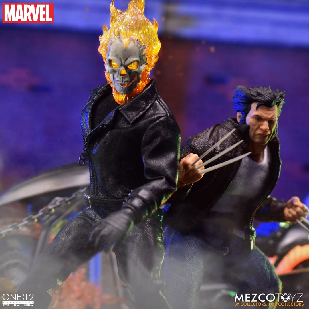 **Pre Order**Mezco One 12 Marvel Ghost Rider & Hell Cycle Set Action Figure 6 **Pre Order**Mezco One 12 Marvel Ghost Rider & Hell Cycle Set Action Figure