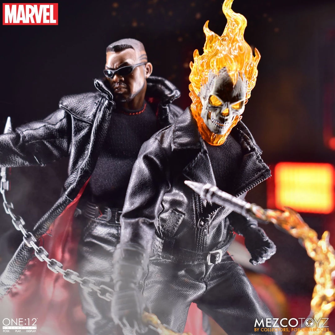 **Pre Order**Mezco One 12 Marvel Ghost Rider & Hell Cycle Set Action Figure 7 **Pre Order**Mezco One 12 Marvel Ghost Rider & Hell Cycle Set Action Figure