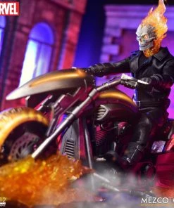 **Pre Order**Mezco One 12 Marvel Ghost Rider & Hell Cycle Set Action Figure 25 **Pre Order**Mezco One 12 Marvel Ghost Rider & Hell Cycle Set Action Figure