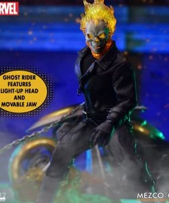 **Pre Order**Mezco One 12 Marvel Ghost Rider & Hell Cycle Set Action Figure 26 **Pre Order**Mezco One 12 Marvel Ghost Rider & Hell Cycle Set Action Figure