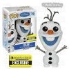 DC Collectibles Pop Funko Frozen Olaf The Snowman With Glitter EE Exclusive Figure Funko Pop