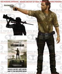 Mcfarlane Toys Rick Grimes AMC The Walking Dead Deluxe 10" Action Figure