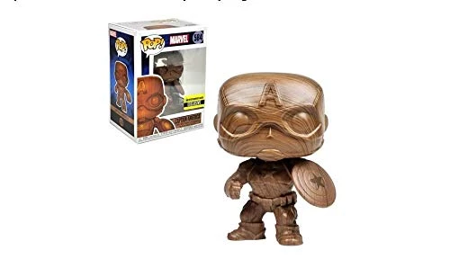 Funko Pop Marvel Captain America Wood Deco Exclusive 584 Vinyl Figure 3 Funko Pop Marvel Captain America Wood Deco Exclusive 584 Vinyl Figure