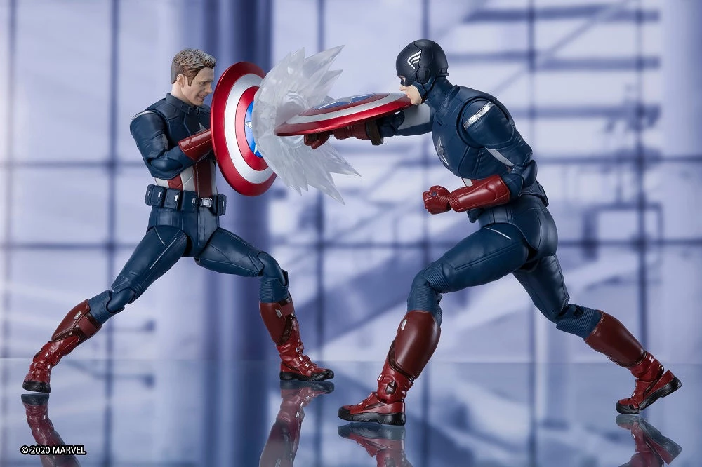 Bandai Bandai S.H. Figuarts S.H. Figuarts Captain America CAP Vs CAP Edition (Avengers: Endgame) Action Figure 3 Bandai Bandai S.H. Figuarts S.H. Figuarts Captain America CAP Vs CAP Edition (Avengers: Endgame) Action Figure