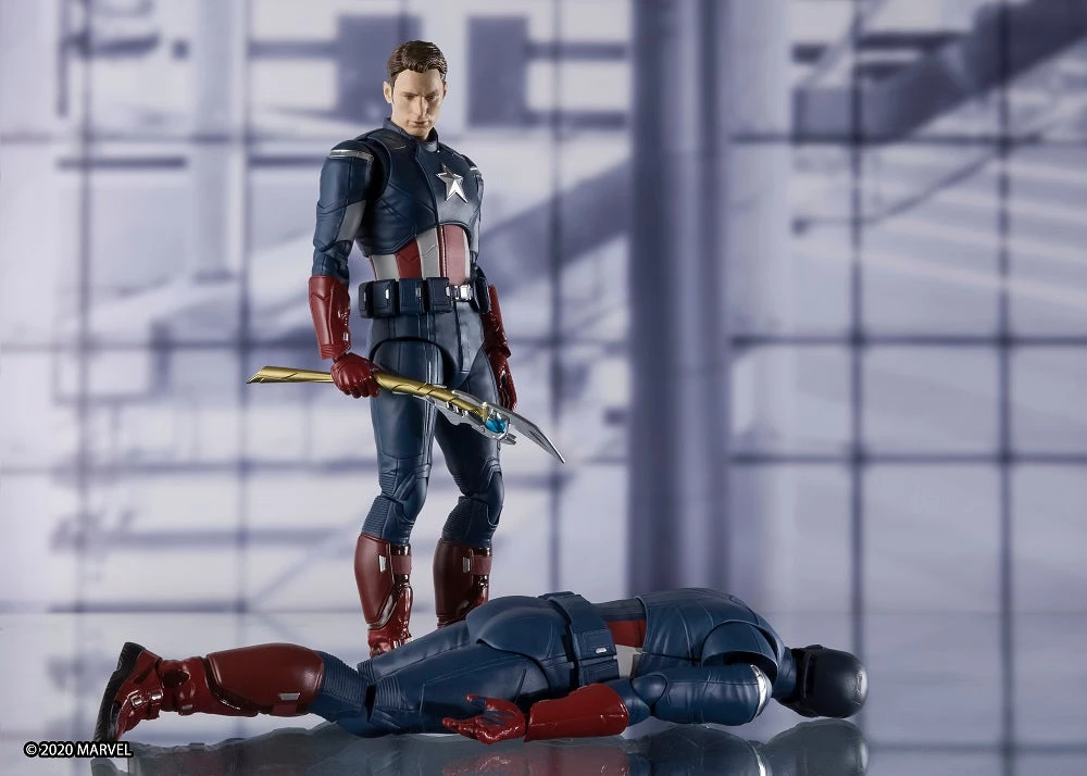 Bandai Bandai S.H. Figuarts S.H. Figuarts Captain America CAP Vs CAP Edition (Avengers: Endgame) Action Figure 4 Bandai Bandai S.H. Figuarts S.H. Figuarts Captain America CAP Vs CAP Edition (Avengers: Endgame) Action Figure
