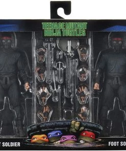 Neca Toys NECA TMNT Teenage Mutant Ninja Turtles Foot Soldier 2 Pack Action Figure