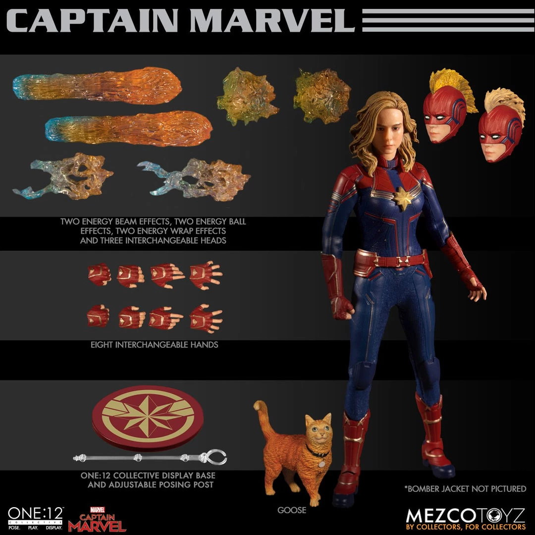 Mezco Toys Mezco One 12 Captain Marvel Action Figure 8 Mezco Toys Mezco One 12 Captain Marvel Action Figure