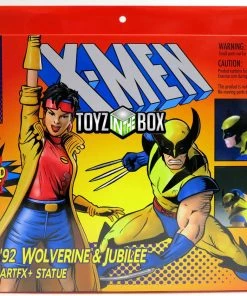Kotobukiya Marvel Universe X-Men '92 Wolverine & Jubilee Two Pack Artfx+ Statue