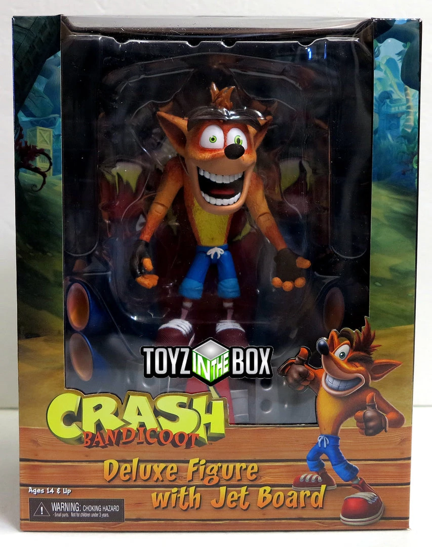 Neca Toys NECA Crash Bandicoot Deluxe With Hoverboard Action Figure 1 Neca Toys NECA Crash Bandicoot Deluxe With Hoverboard Action Figure