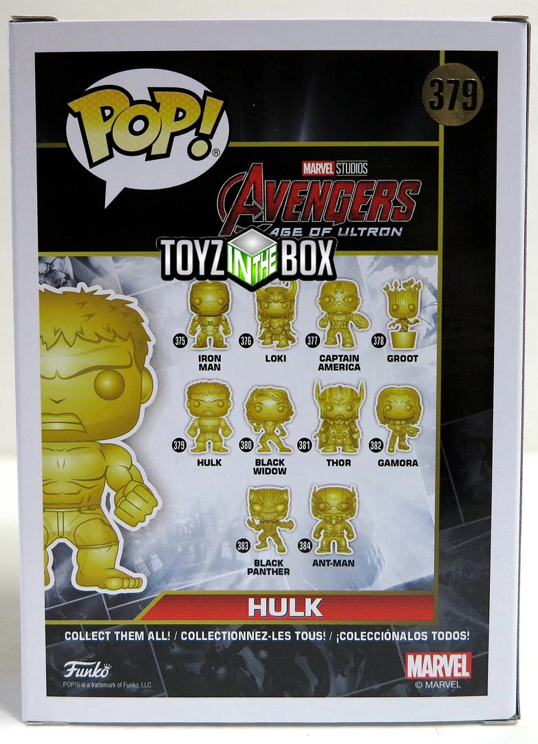 Funko Pop Pop Funko MCU Hulk Chrome 379 Vinyl Figure 2 Funko Pop Pop Funko MCU Hulk Chrome 379 Vinyl Figure