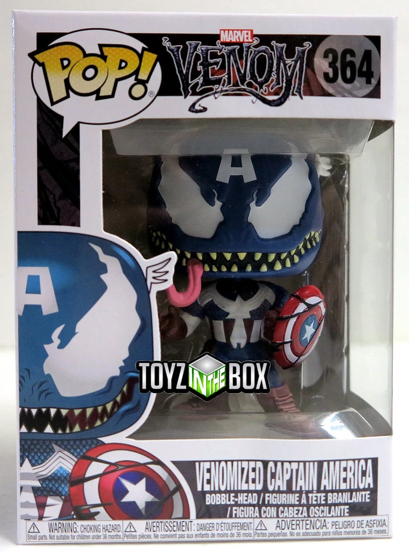Funko Pop Marvel Venomized Captain America 364 Vinyl Figure 1 Funko Pop Marvel Venomized Captain America 364 Vinyl Figure