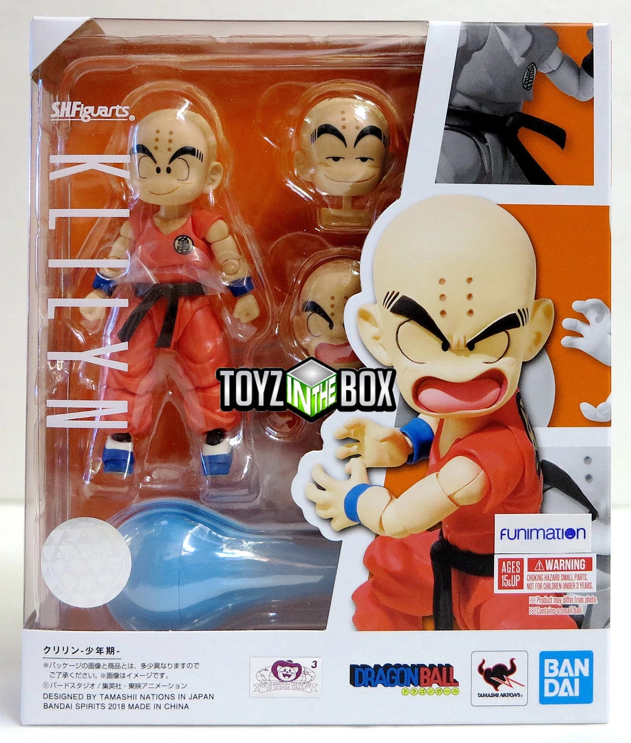 Bandai S.H. Figuarts Dragonball Kid Krillin Action Figure Bandai S.H. Figuarts 1 Bandai S.H. Figuarts Dragonball Kid Krillin Action Figure Bandai S.H. Figuarts