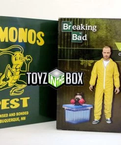 Mezco Jesse Pinkman With Orange Hazmat Suit EE Exclusive Vamonos Pest Breaking Bad Action Figure
