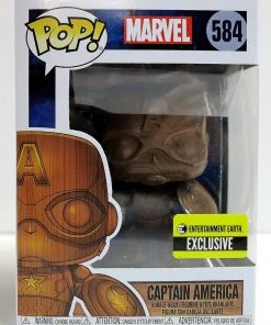 Funko Pop Marvel Captain America Wood Deco Exclusive 584 Vinyl Figure