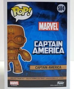 Funko Pop Marvel Captain America Wood Deco Exclusive 584 Vinyl Figure