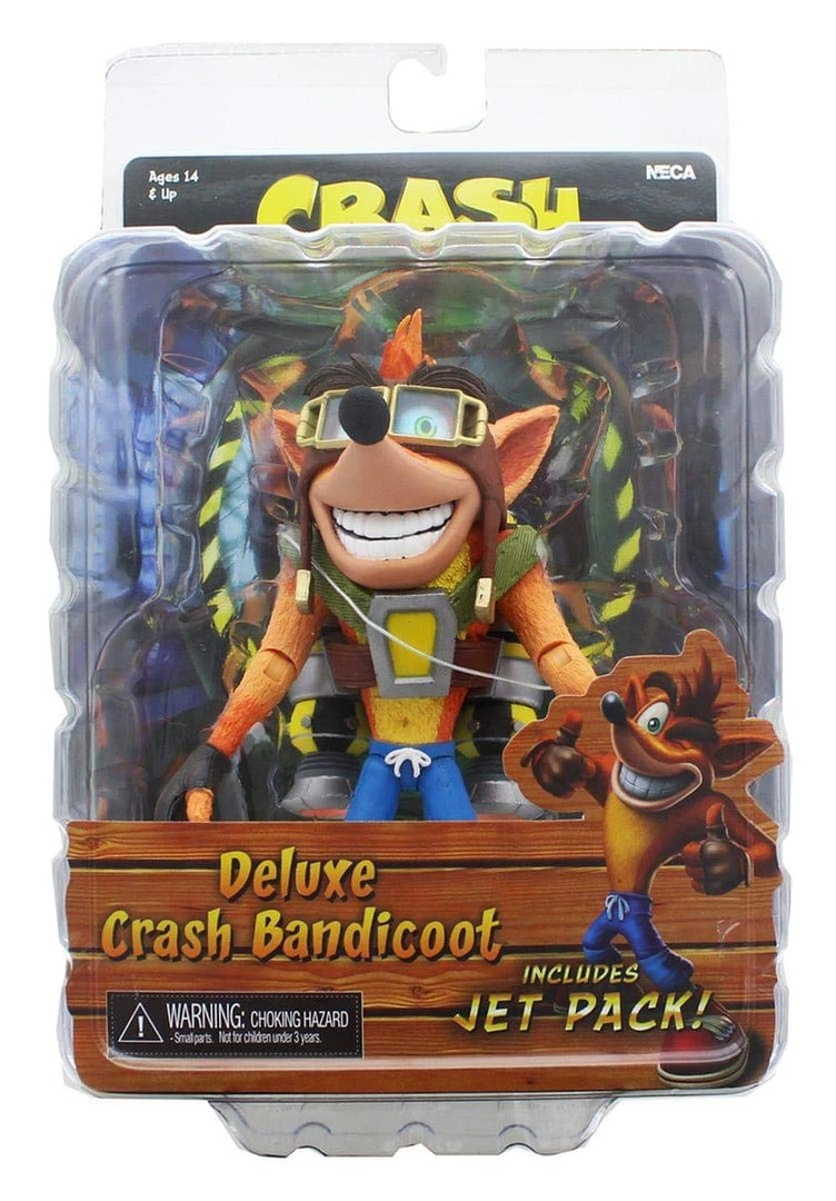 Neca Toys NECA Crash Bandicoot Deluxe With Jet Pack Action Figure 1 Neca Toys NECA Crash Bandicoot Deluxe With Jet Pack Action Figure