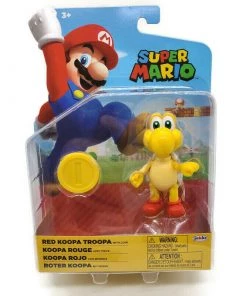 Jakks Pacific Super Mario Red Koopa Troopa With Coin Action Figure