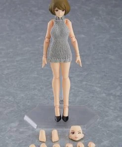 Max Factory Figma Styles Female Body (Chiaki) With Backless Sweater Outfit 505 Action Figure