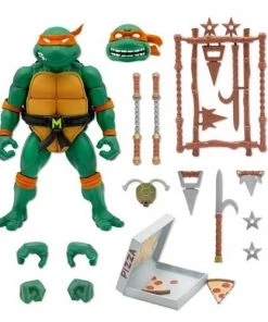 Super 7 Teenage Mutant Ninja Turtles Ultimates Michelangelo Action Figure