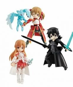 MegaHouse Desktop Army Sword Art Online Asuna Kirito Silica Set Figure