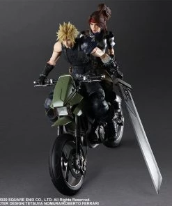 Square Enix Square Enix Play Arts Kai **Pre Order**Play Arts Kai Final Fantasy VII Remake Jessie, Cloud & Motorcycle Set Action Figure
