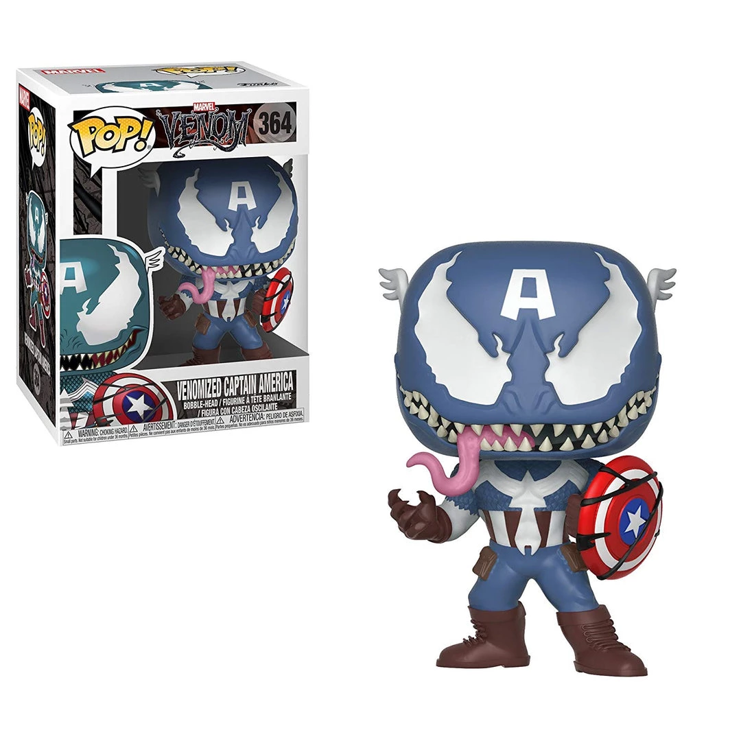 Funko Pop Marvel Venomized Captain America 364 Vinyl Figure 3 Funko Pop Marvel Venomized Captain America 364 Vinyl Figure