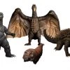Mezco 5 Points XL Godzilla Destroy All Monsters Round 1 1968 Set Action Figure