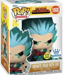 Funko Pop Exclusive My Hero Infinite Deku With Eri GITD 1008 Vinyl Figure