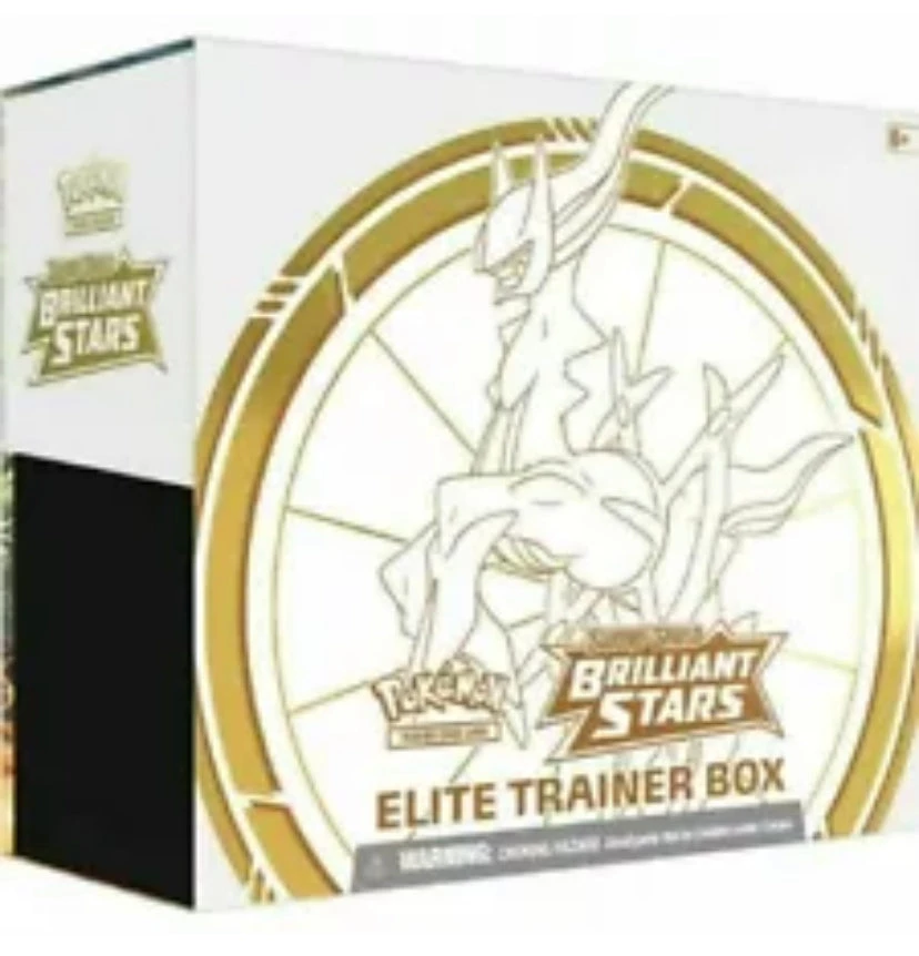 TCG POKEMON Brilliant Stars ETB Elite Trainer Box BOOSTER PACK 1 TCG POKEMON Brilliant Stars ETB Elite Trainer Box BOOSTER PACK
