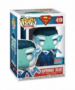 Funko Pop Pop Funko Superman (Blue) 2021 Exclusive 419 Vinyl Figure