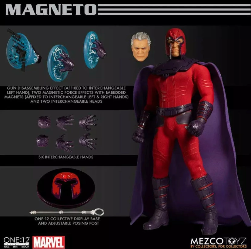 Mezco One 12 Marvel Universe Magneto Action Figure Mezco Toys 1 Mezco One 12 Marvel Universe Magneto Action Figure Mezco Toys