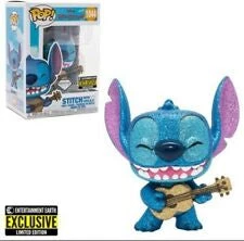 DC Collectibles Funko Pop Pop Funko Lilo & Stitch Stitch With Ukulee Diamond Collection EE Exclusive 1044 Figure